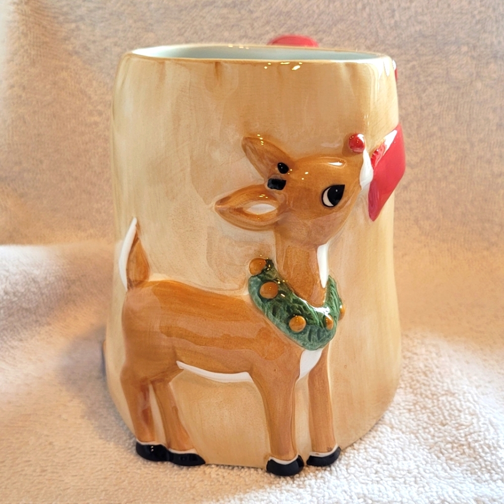 VTG Lenox Rudolph the Red Nose Reindeer 12 Oz Mug  2002